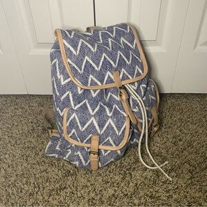 Mossimo Chevron Zig Zag Drawstring Backpack